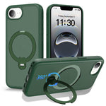 자석 360도 회전 스탠드 에어백 충격 방지 휴대폰 케이스, iPhone 16e / 17e용, iPhone 17 Pro Max용, iPhone 17 Pro용, iPhone 17용, iPhone Air용, iPhone 16 Pro Max용, iPhone 16용