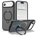 자석 360도 회전 스탠드 에어백 충격 방지 휴대폰 케이스, iPhone 16e / 17e용, iPhone 17 Pro Max용, iPhone 17 Pro용, iPhone 17용, iPhone Air용, iPhone 16 Pro Max용, iPhone 16용
