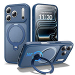 자석 360도 회전 스탠드 에어백 충격 방지 휴대폰 케이스, iPhone 16e / 17e용, iPhone 17 Pro Max용, iPhone 17 Pro용, iPhone 17용, iPhone Air용, iPhone 16 Pro Max용, iPhone 16용
