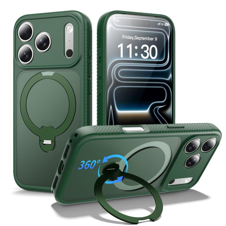 자석 360도 회전 스탠드 에어백 충격 방지 휴대폰 케이스, iPhone 16e / 17e용, iPhone 17 Pro Max용, iPhone 17 Pro용, iPhone 17용, iPhone Air용, iPhone 16 Pro Max용, iPhone 16용