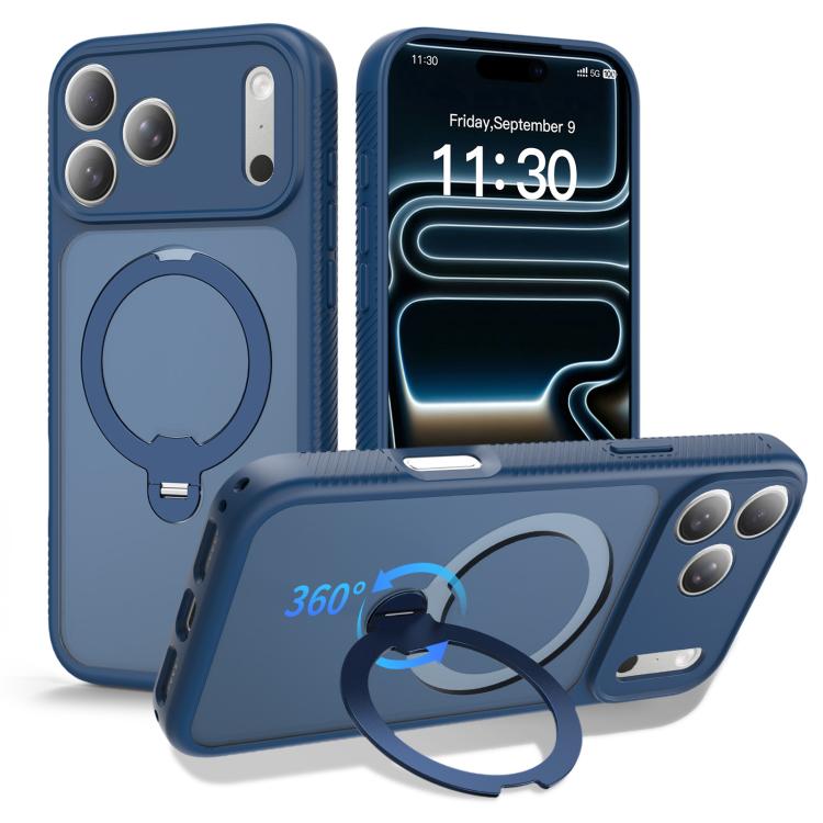 자석 360도 회전 스탠드 에어백 충격 방지 휴대폰 케이스, iPhone 16e / 17e용, iPhone 17 Pro Max용, iPhone 17 Pro용, iPhone 17용, iPhone Air용, iPhone 16 Pro Max용, iPhone 16용
