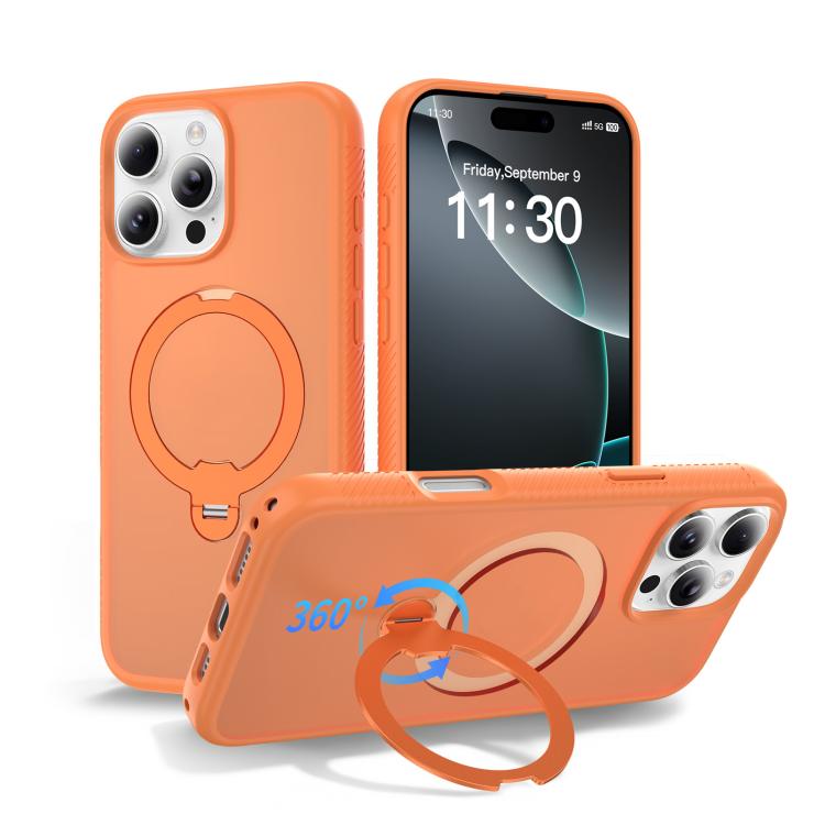 자석 360도 회전 스탠드 에어백 충격 방지 휴대폰 케이스, iPhone 16e / 17e용, iPhone 17 Pro Max용, iPhone 17 Pro용, iPhone 17용, iPhone Air용, iPhone 16 Pro Max용, iPhone 16용
