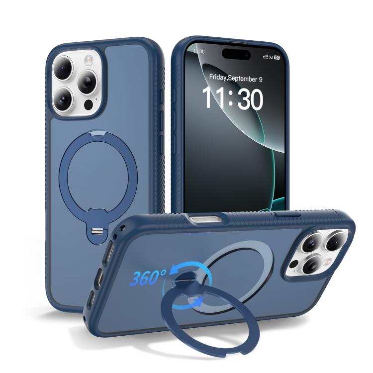 자석 360도 회전 스탠드 에어백 충격 방지 휴대폰 케이스, iPhone 16e / 17e용, iPhone 17 Pro Max용, iPhone 17 Pro용, iPhone 17용, iPhone Air용, iPhone 16 Pro Max용, iPhone 16용