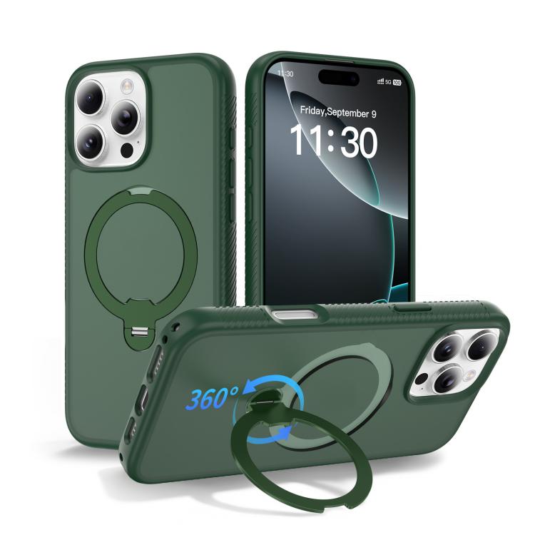 자석 360도 회전 스탠드 에어백 충격 방지 휴대폰 케이스, iPhone 16e / 17e용, iPhone 17 Pro Max용, iPhone 17 Pro용, iPhone 17용, iPhone Air용, iPhone 16 Pro Max용, iPhone 16용