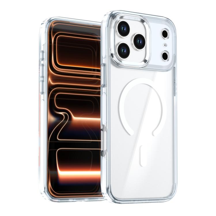 치차이 투컬러 투명 자석 휴대폰 케이스, iPhone 17 Pro Max용, iPhone 17 Pro용, iPhone 17용, iPhone Air용