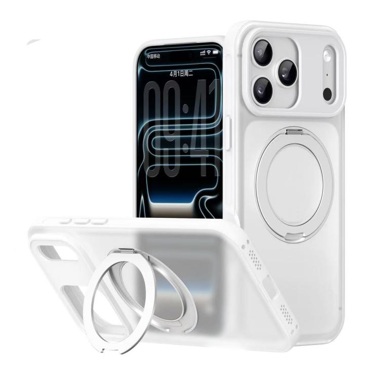 알파 스타일 회전 브래킷 자석 휴대폰 케이스, iPhone 17 Pro Max용, iPhone 17 Pro용