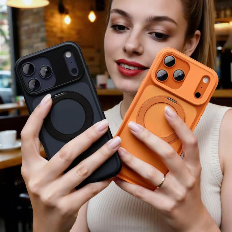 Alpha-style Rotating Bracket Magnetic Phone Case, For iPhone 17 Pro Max, For iPhone 17 Pro