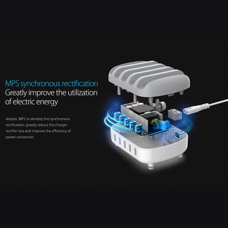 ORICO DUK-5P 40W 5 USB 포트 스마트 충전 스테이션 스탠드 포함, US 플러그, UK 플러그, AU 플러그