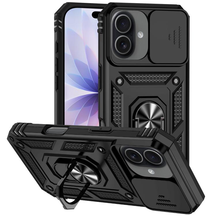 XDcase 슬라이딩 캠쉴드 링 홀더 자석 휴대폰 케이스, iPhone 17 Pro Max용, iPhone 17 Pro용, iPhone 17용, iPhone Air용