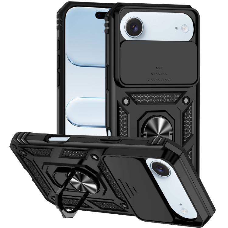 XDcase 슬라이딩 캠쉴드 링 홀더 자석 휴대폰 케이스, iPhone 17 Pro Max용, iPhone 17 Pro용, iPhone 17용, iPhone Air용