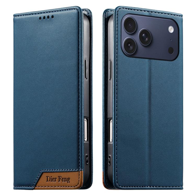 디에르펑 스플라이싱 강력 자석 RFID 비건 가죽 휴대폰 케이스, iPhone 17e / 16e용, iPhone 17 Pro Max용, iPhone 17 Pro용, iPhone 17용, iPhone Air용, iPhone 16 Pro Max용, iPhone 16 Pro용, iPhone 16 Plus용