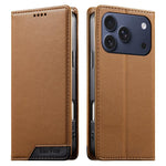 디에르펑 스플라이싱 강력 자석 RFID 비건 가죽 휴대폰 케이스, iPhone 17e / 16e용, iPhone 17 Pro Max용, iPhone 17 Pro용, iPhone 17용, iPhone Air용, iPhone 16 Pro Max용, iPhone 16 Pro용, iPhone 16 Plus용