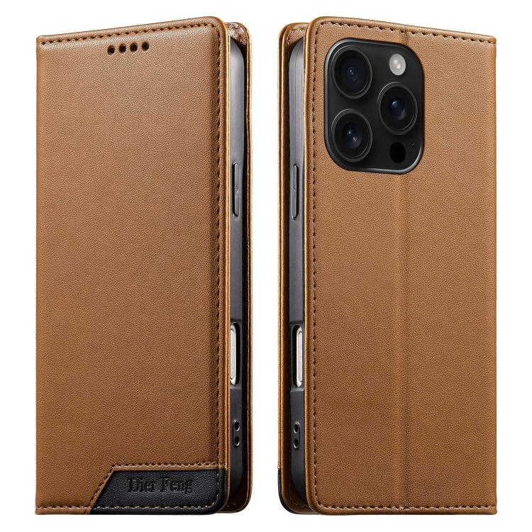 디에르펑 스플라이싱 강력 자석 RFID 비건 가죽 휴대폰 케이스, iPhone 17e / 16e용, iPhone 17 Pro Max용, iPhone 17 Pro용, iPhone 17용, iPhone Air용, iPhone 16 Pro Max용, iPhone 16 Pro용, iPhone 16 Plus용