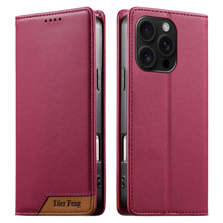 디에르펑 스플라이싱 강력 자석 RFID 비건 가죽 휴대폰 케이스, iPhone 17e / 16e용, iPhone 17 Pro Max용, iPhone 17 Pro용, iPhone 17용, iPhone Air용, iPhone 16 Pro Max용, iPhone 16 Pro용, iPhone 16 Plus용