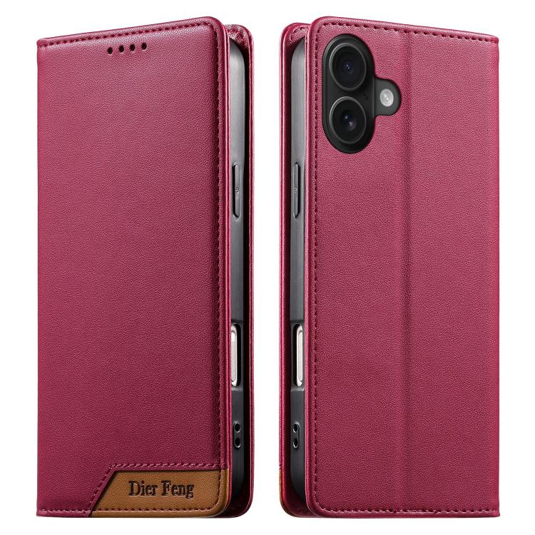 디에르펑 스플라이싱 강력 자석 RFID 비건 가죽 휴대폰 케이스, iPhone 17e / 16e용, iPhone 17 Pro Max용, iPhone 17 Pro용, iPhone 17용, iPhone Air용, iPhone 16 Pro Max용, iPhone 16 Pro용, iPhone 16 Plus용