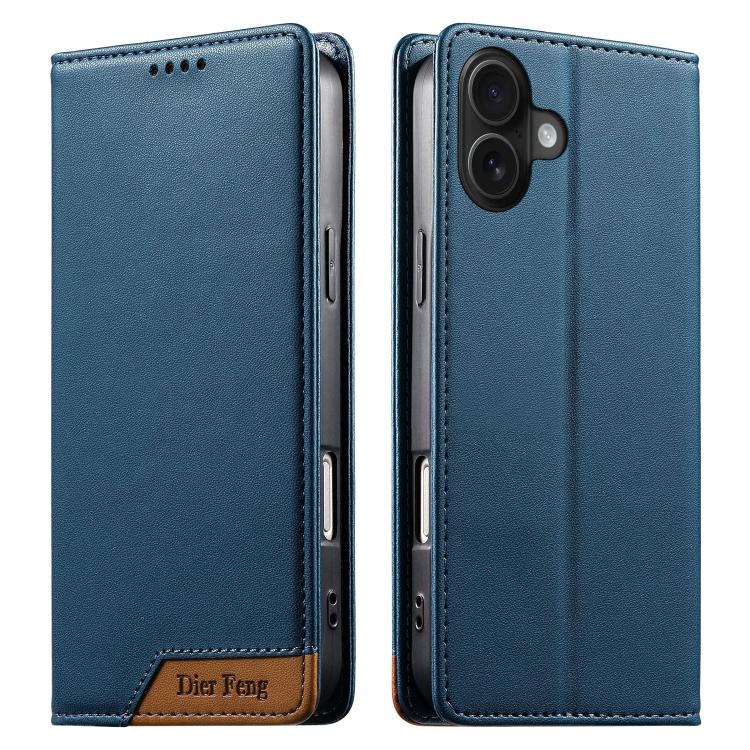 디에르펑 스플라이싱 강력 자석 RFID 비건 가죽 휴대폰 케이스, iPhone 17e / 16e용, iPhone 17 Pro Max용, iPhone 17 Pro용, iPhone 17용, iPhone Air용, iPhone 16 Pro Max용, iPhone 16 Pro용, iPhone 16 Plus용