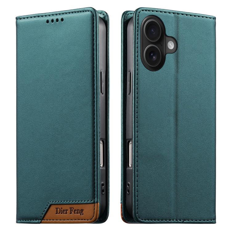 디에르펑 스플라이싱 강력 자석 RFID 비건 가죽 휴대폰 케이스, iPhone 16용, iPhone 15 Pro Max용, iPhone 15 Pro용, iPhone 15 Plus용, iPhone 15용, iPhone 14 Plus용, iPhone 14 / 13용, iPhone 14 Pro용