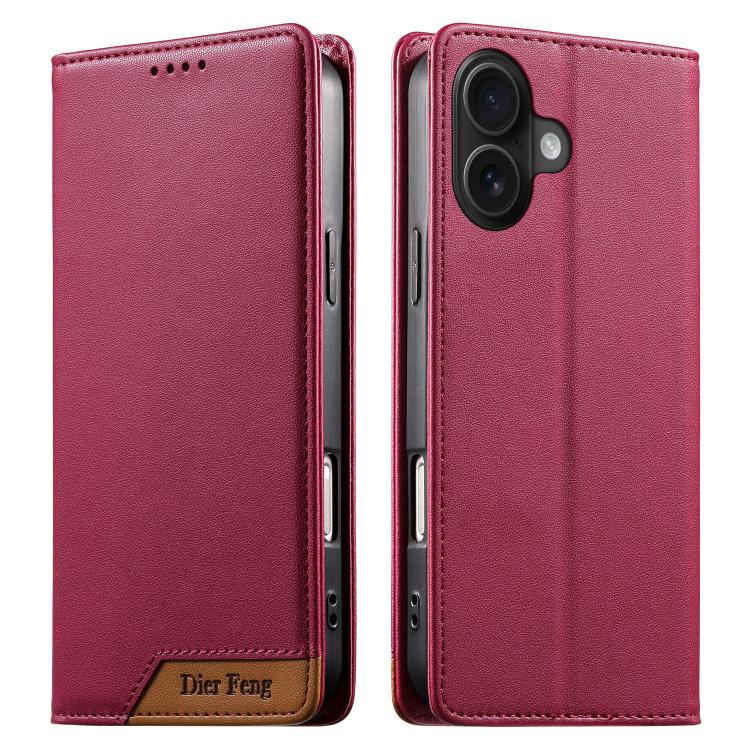 디에르펑 스플라이싱 강력 자석 RFID 비건 가죽 휴대폰 케이스, iPhone 16용, iPhone 15 Pro Max용, iPhone 15 Pro용, iPhone 15 Plus용, iPhone 15용, iPhone 14 Plus용, iPhone 14 / 13용, iPhone 14 Pro용
