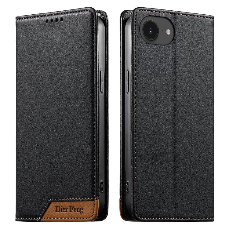 디에르펑 스플라이싱 강력 자석 RFID 비건 가죽 휴대폰 케이스, iPhone 17e / 16e용, iPhone 17 Pro Max용, iPhone 17 Pro용, iPhone 17용, iPhone Air용, iPhone 16 Pro Max용, iPhone 16 Pro용, iPhone 16 Plus용