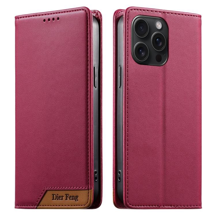 디에르펑 스플라이싱 강력 자석 RFID 비건 가죽 휴대폰 케이스, iPhone 16용, iPhone 15 Pro Max용, iPhone 15 Pro용, iPhone 15 Plus용, iPhone 15용, iPhone 14 Plus용, iPhone 14 / 13용, iPhone 14 Pro용