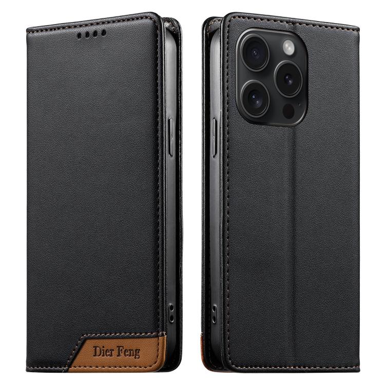 디에르펑 스플라이싱 강력 자석 RFID 비건 가죽 휴대폰 케이스, iPhone 16용, iPhone 15 Pro Max용, iPhone 15 Pro용, iPhone 15 Plus용, iPhone 15용, iPhone 14 Plus용, iPhone 14 / 13용, iPhone 14 Pro용