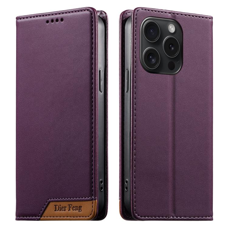 디에르펑 스플라이싱 강력 자석 RFID 비건 가죽 휴대폰 케이스, iPhone 16용, iPhone 15 Pro Max용, iPhone 15 Pro용, iPhone 15 Plus용, iPhone 15용, iPhone 14 Plus용, iPhone 14 / 13용, iPhone 14 Pro용