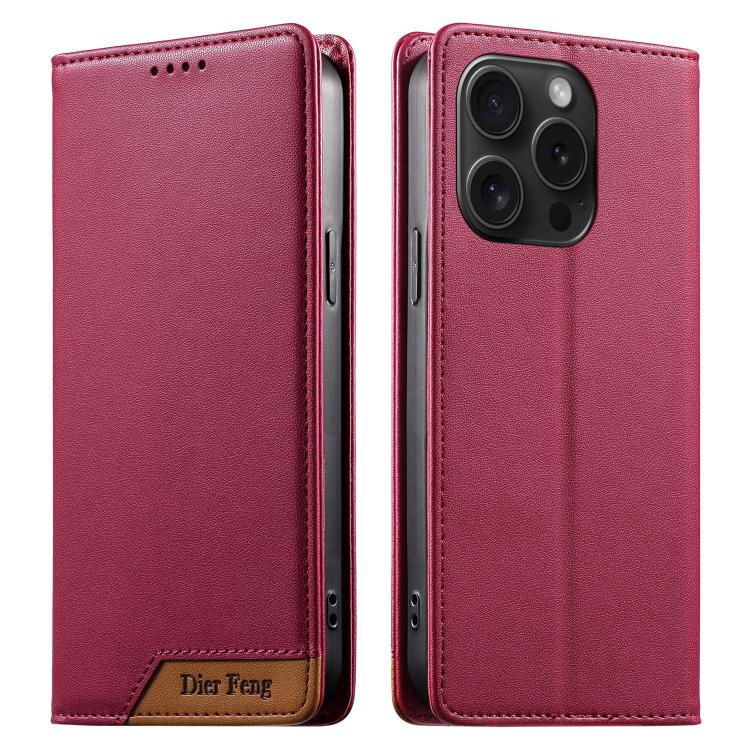 디에르펑 스플라이싱 강력 자석 RFID 비건 가죽 휴대폰 케이스, iPhone 16용, iPhone 15 Pro Max용, iPhone 15 Pro용, iPhone 15 Plus용, iPhone 15용, iPhone 14 Plus용, iPhone 14 / 13용, iPhone 14 Pro용