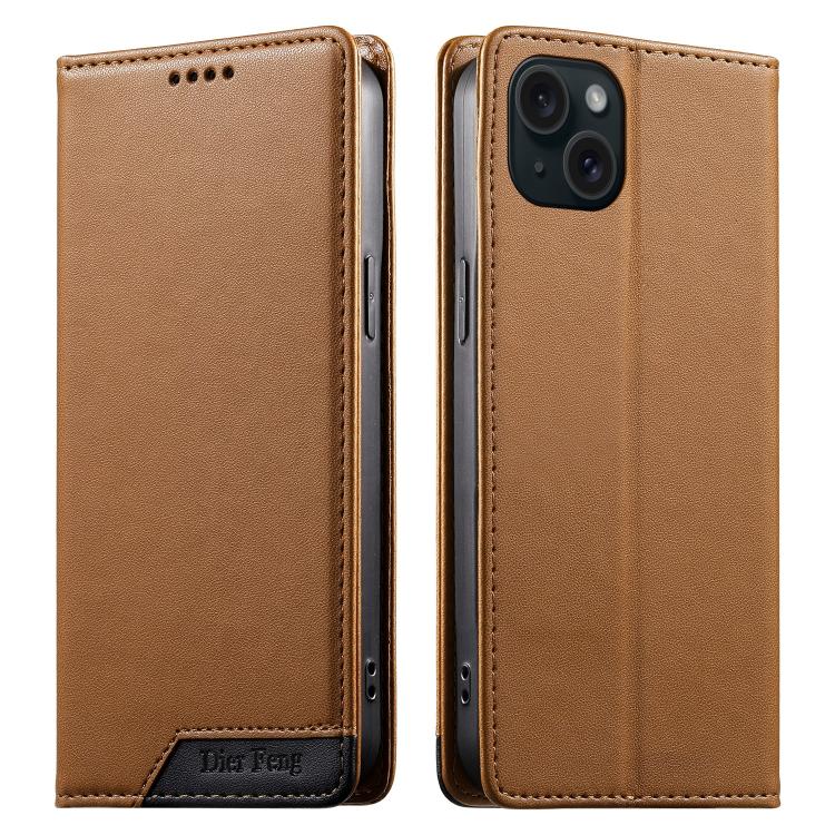 디에르펑 스플라이싱 강력 자석 RFID 비건 가죽 휴대폰 케이스, iPhone 16용, iPhone 15 Pro Max용, iPhone 15 Pro용, iPhone 15 Plus용, iPhone 15용, iPhone 14 Plus용, iPhone 14 / 13용, iPhone 14 Pro용