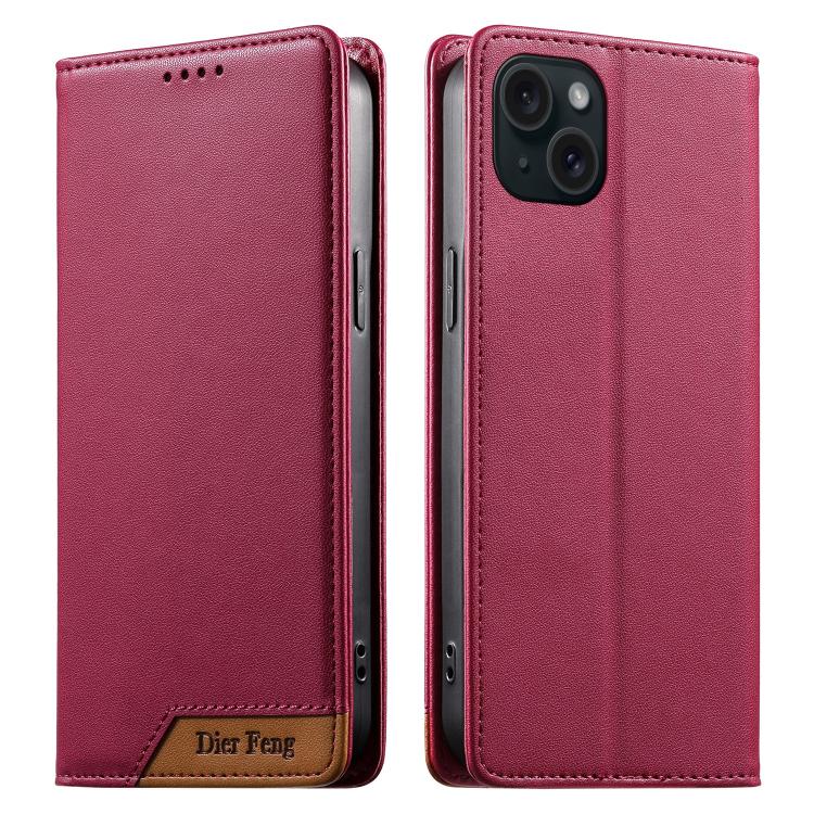 디에르펑 스플라이싱 강력 자석 RFID 비건 가죽 휴대폰 케이스, iPhone 16용, iPhone 15 Pro Max용, iPhone 15 Pro용, iPhone 15 Plus용, iPhone 15용, iPhone 14 Plus용, iPhone 14 / 13용, iPhone 14 Pro용