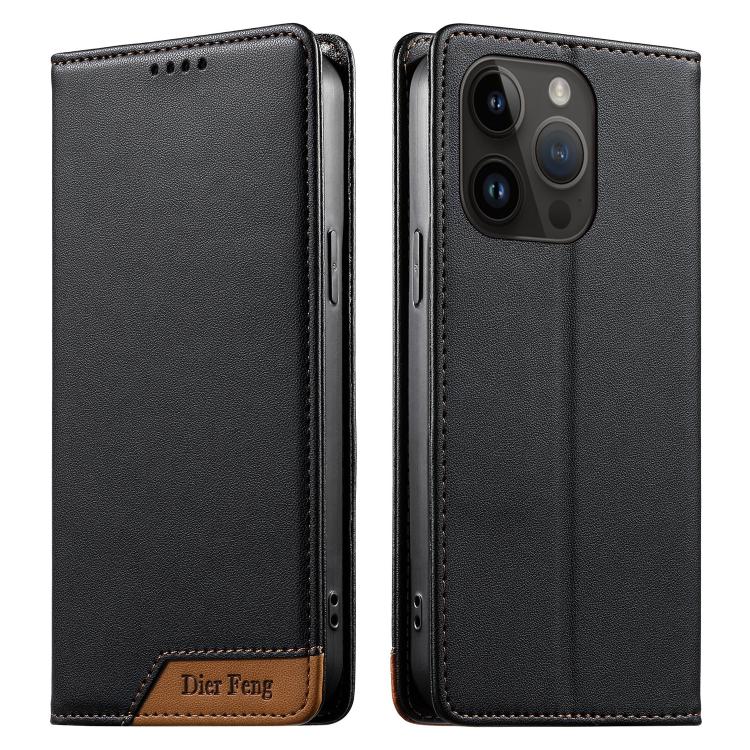 디에르펑 스플라이싱 강력 자석 RFID 비건 가죽 휴대폰 케이스, iPhone 16용, iPhone 15 Pro Max용, iPhone 15 Pro용, iPhone 15 Plus용, iPhone 15용, iPhone 14 Plus용, iPhone 14 / 13용, iPhone 14 Pro용