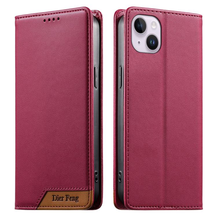 디에르펑 스플라이싱 강력 자석 RFID 비건 가죽 휴대폰 케이스, iPhone 16용, iPhone 15 Pro Max용, iPhone 15 Pro용, iPhone 15 Plus용, iPhone 15용, iPhone 14 Plus용, iPhone 14 / 13용, iPhone 14 Pro용