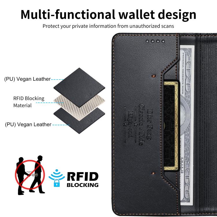 Dierfeng 스플라이싱 강력 자석 RFID 비건 가죽 휴대폰 케이스, 아이폰 11 프로 맥스용, 아이폰 11용, 아이폰 11 프로용, 아이폰 X / XS용, 아이폰 XR용, 아이폰 XS 맥스용, 아이폰 8 플러스 / 7 플러스용