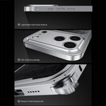 럭셔리 가죽 질감 자석 메탈 휴대폰 케이스 스프링 버클 포함, iPhone 17 Pro Max용, iPhone 17 Pro용
