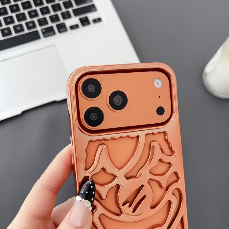 전기 도금 홀로우 아웃 광대 열 방출 TPU 휴대폰 케이스, 아이폰 15 프로 맥스용, 아이폰 15 프로용, 아이폰 15용, 아이폰 14용, 아이폰 14 프로용, 아이폰 14 프로 맥스용