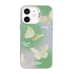 나비 무늬 은도금 PC 하이브리드 TPU 휴대폰 케이스, iPhone 12 mini용, iPhone 11 Pro Max용, iPhone 11용, iPhone 11 Pro용, iPhone XS / X용, iPhone XR용