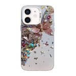 나비 무늬 은도금 PC 하이브리드 TPU 휴대폰 케이스, iPhone 12 mini용, iPhone 11 Pro Max용, iPhone 11용, iPhone 11 Pro용, iPhone XS / X용, iPhone XR용