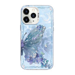 나비 무늬 은도금 PC 하이브리드 TPU 휴대폰 케이스, iPhone 12 mini용, iPhone 11 Pro Max용, iPhone 11용, iPhone 11 Pro용, iPhone XS / X용, iPhone XR용