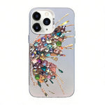 나비 무늬 은도금 PC 하이브리드 TPU 휴대폰 케이스, iPhone 12 mini용, iPhone 11 Pro Max용, iPhone 11용, iPhone 11 Pro용, iPhone XS / X용, iPhone XR용