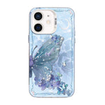 나비 무늬 은도금 PC 하이브리드 TPU 휴대폰 케이스, iPhone 12 mini용, iPhone 11 Pro Max용, iPhone 11용, iPhone 11 Pro용, iPhone XS / X용, iPhone XR용