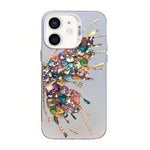 나비 무늬 은도금 PC 하이브리드 TPU 휴대폰 케이스, iPhone 12 mini용, iPhone 11 Pro Max용, iPhone 11용, iPhone 11 Pro용, iPhone XS / X용, iPhone XR용