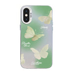 나비 무늬 은도금 PC 하이브리드 TPU 휴대폰 케이스, iPhone 12 mini용, iPhone 11 Pro Max용, iPhone 11용, iPhone 11 Pro용, iPhone XS / X용, iPhone XR용