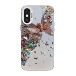 나비 무늬 은도금 PC 하이브리드 TPU 휴대폰 케이스, iPhone 12 mini용, iPhone 11 Pro Max용, iPhone 11용, iPhone 11 Pro용, iPhone XS / X용, iPhone XR용