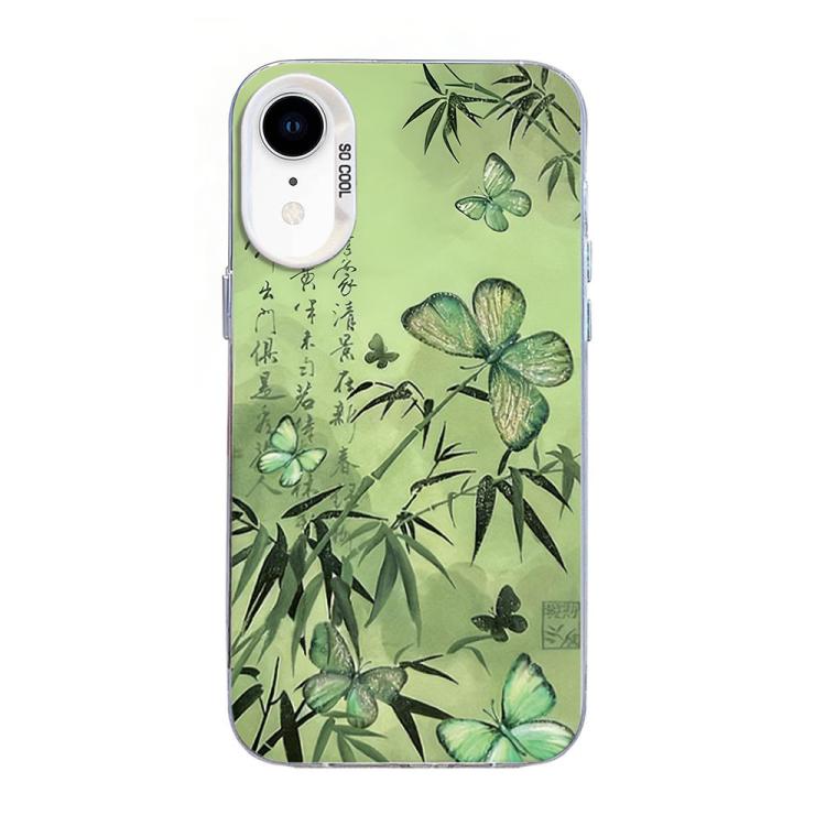 나비 무늬 은도금 PC 하이브리드 TPU 휴대폰 케이스, iPhone 12 mini용, iPhone 11 Pro Max용, iPhone 11용, iPhone 11 Pro용, iPhone XS / X용, iPhone XR용