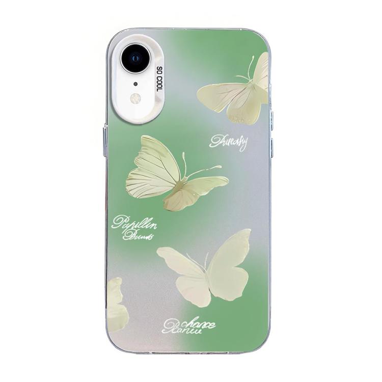 나비 무늬 은도금 PC 하이브리드 TPU 휴대폰 케이스, iPhone 12 mini용, iPhone 11 Pro Max용, iPhone 11용, iPhone 11 Pro용, iPhone XS / X용, iPhone XR용