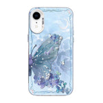 나비 무늬 은도금 PC 하이브리드 TPU 휴대폰 케이스, iPhone 12 mini용, iPhone 11 Pro Max용, iPhone 11용, iPhone 11 Pro용, iPhone XS / X용, iPhone XR용