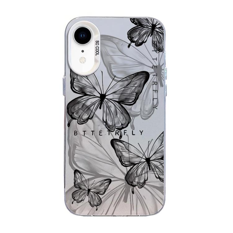 나비 무늬 은도금 PC 하이브리드 TPU 휴대폰 케이스, iPhone 12 mini용, iPhone 11 Pro Max용, iPhone 11용, iPhone 11 Pro용, iPhone XS / X용, iPhone XR용