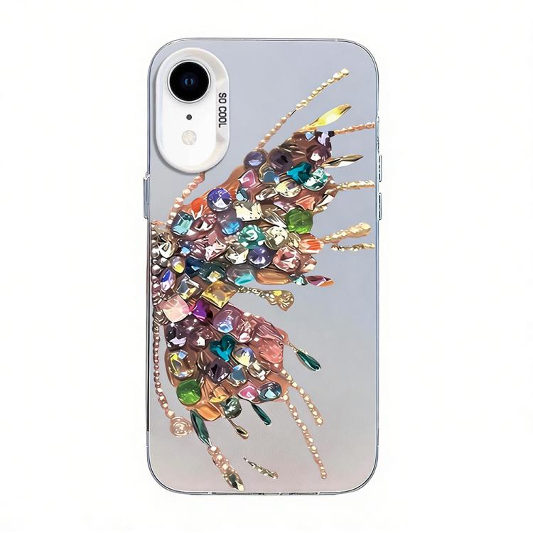 나비 무늬 은도금 PC 하이브리드 TPU 휴대폰 케이스, iPhone 12 mini용, iPhone 11 Pro Max용, iPhone 11용, iPhone 11 Pro용, iPhone XS / X용, iPhone XR용