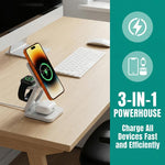 IW31 25W 접이식 3-in-1 마그네틱 무선 고속 충전기