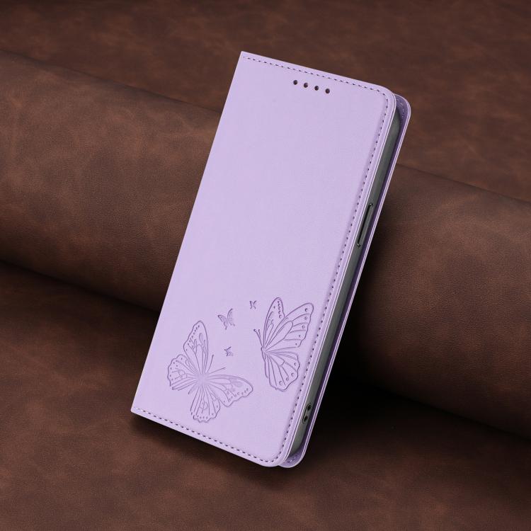 강력한 자석 이중 나비 RFID 비건 가죽 휴대폰 케이스, 아이폰 16용, 아이폰 15 프로 맥스용, 아이폰 15 프로용, 아이폰 15 플러스용