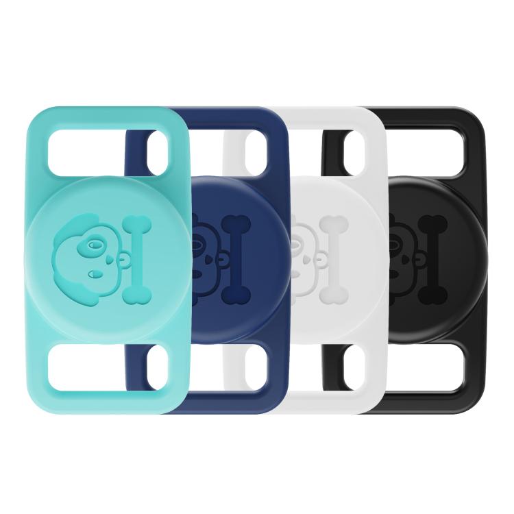 XDcase 애완동물 목걸이 디자인 방수 실리콘 보호 케이스 4개 세트, 4개 (검정 흰색 파랑 초록), 4개 (분홍 빨강 보라 노랑)